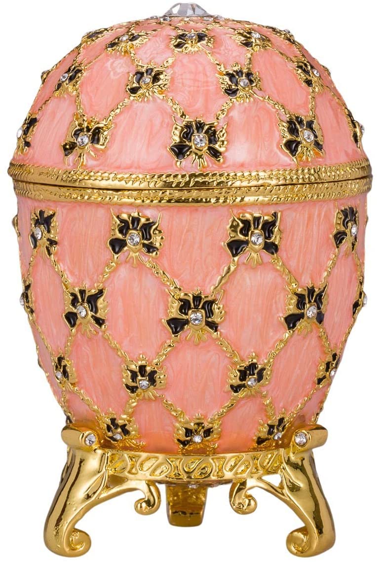 Glamorous Style Imperial Coronation Easter Egg Trinket Jewel Box With